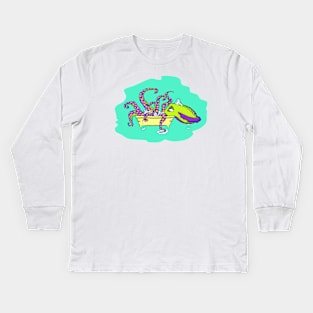 Squidy-Pap-Pap Kids Long Sleeve T-Shirt